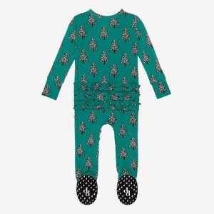 NWT Posh Peanut Christmas in July Ruffle Footie